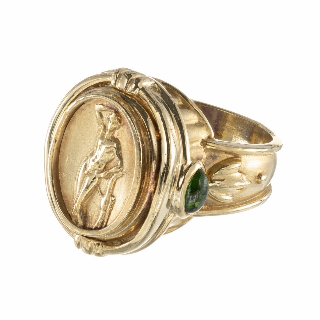 Seidengang Amethyst Tourmaline Gold Flip Ring – image 7