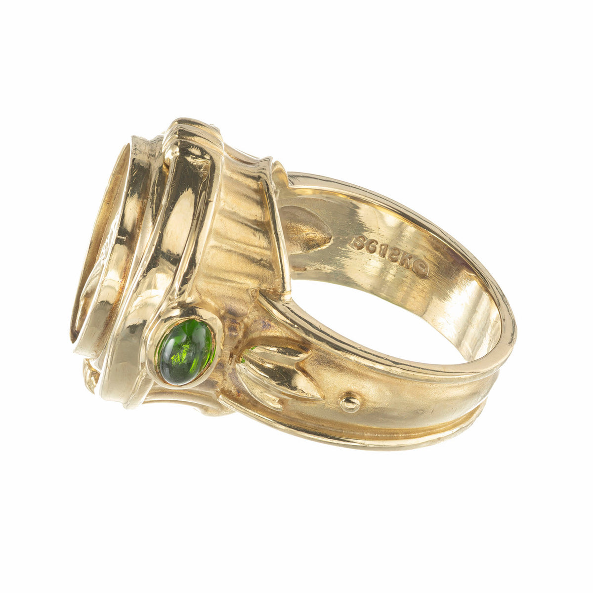 Seidengang Amethyst Tourmaline Gold Flip Ring – image 10