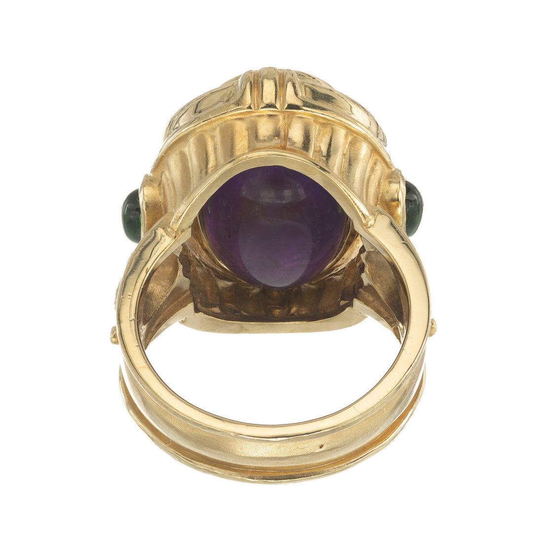 Seidengang Amethyst Tourmaline Gold Flip Ring – image 9
