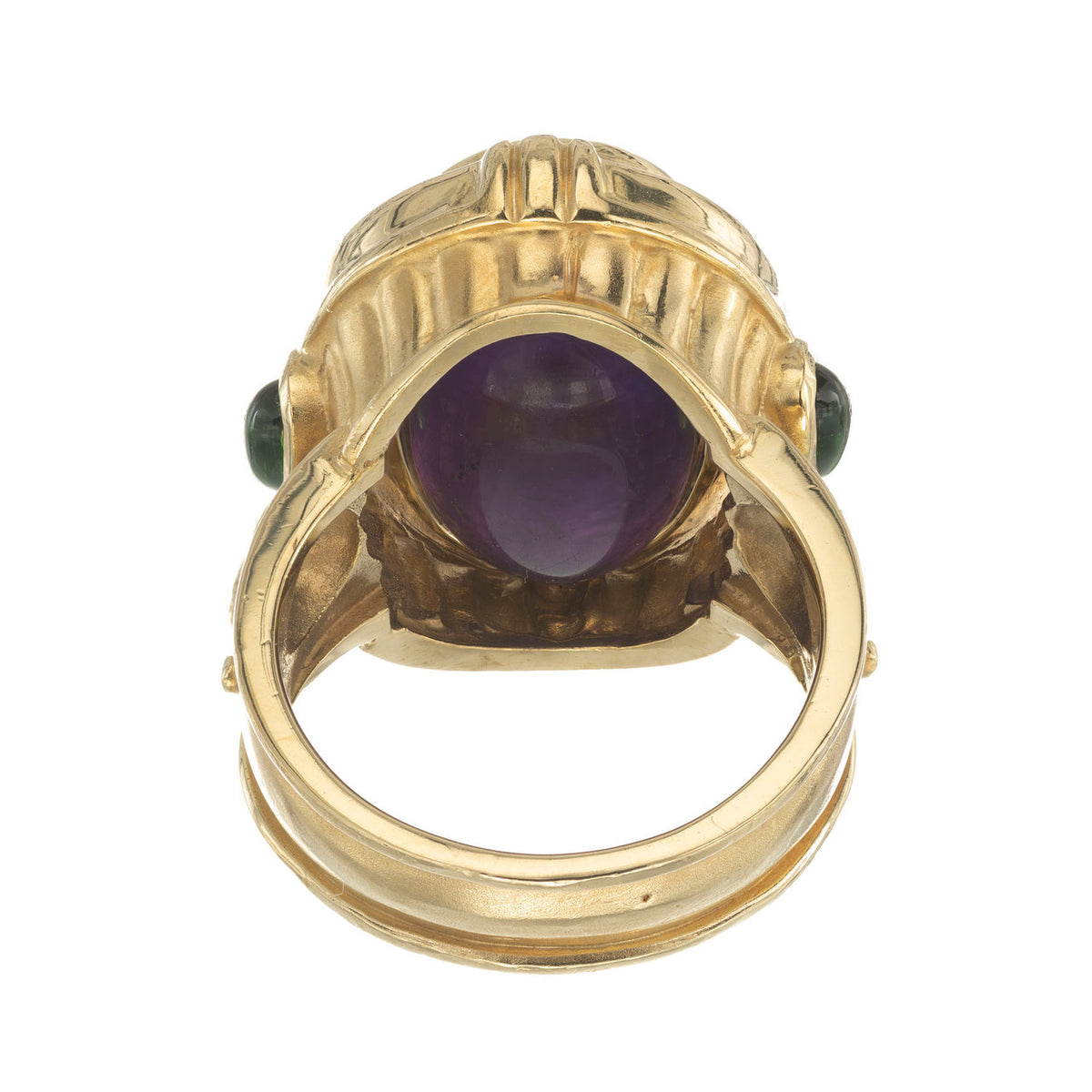 Seidengang Amethyst Tourmaline Gold Flip Ring – image 9
