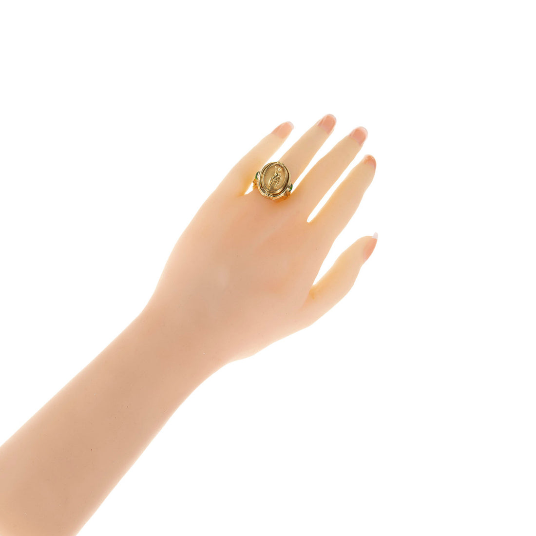 Seidengang Amethyst Tourmaline Gold Flip Ring – image 6