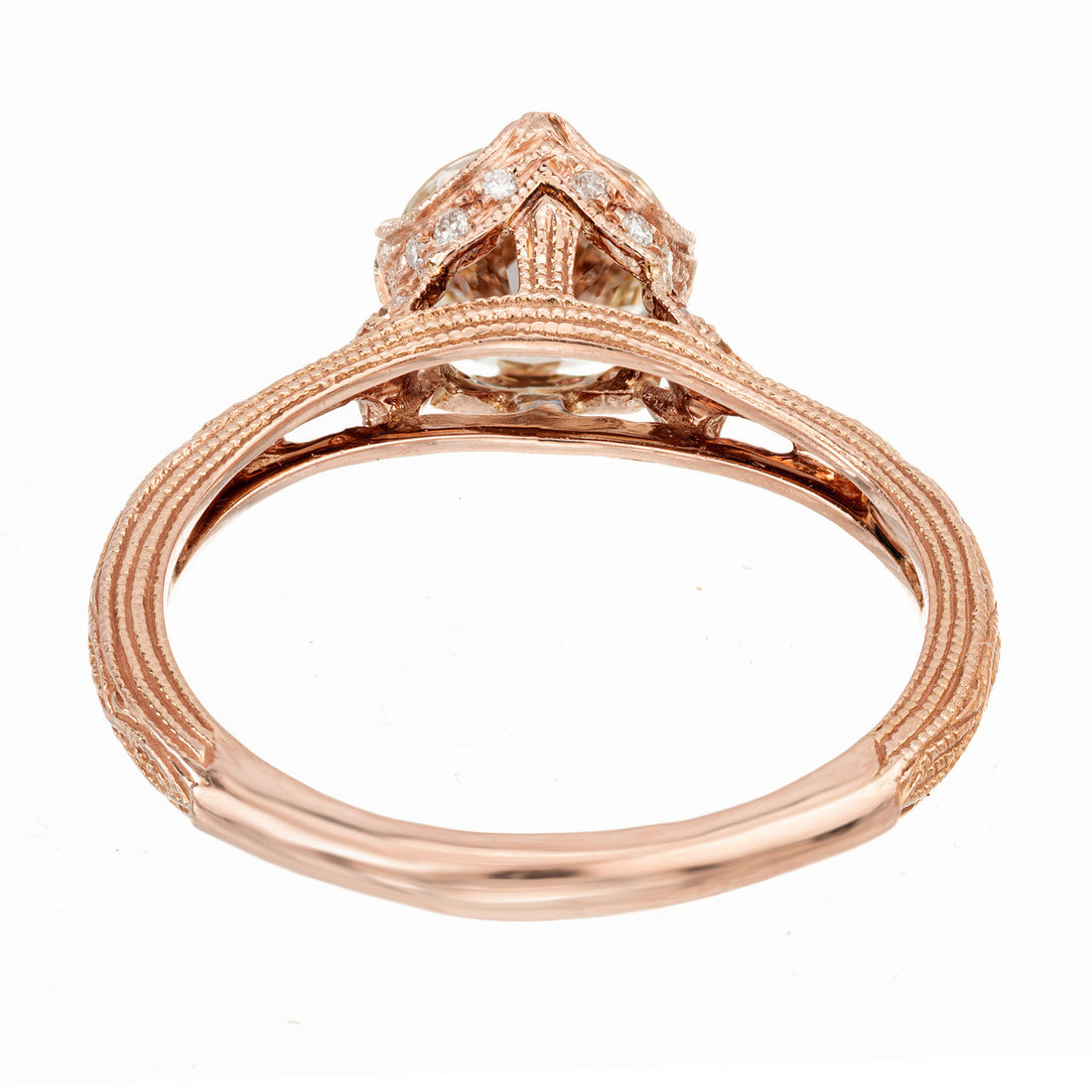 Peter Suchy GIA Certified .98 Carat Light Yellow Diamond Gold Engagement Ring – image 8