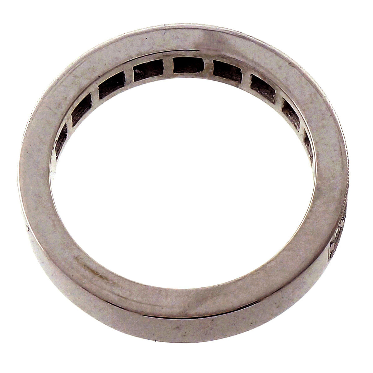 Peter Suchy Platinum Half Way .50ct 3.9mm Wide Wedding Band Ring – image 4