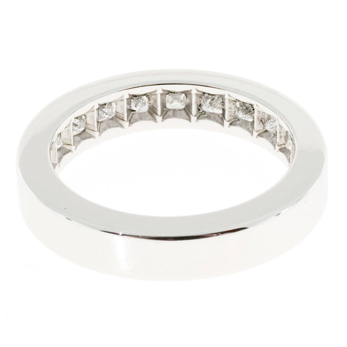 Peter Suchy 11 Princess Cut Diamond 1.25ct Platinum Channel Band Ring – image 6