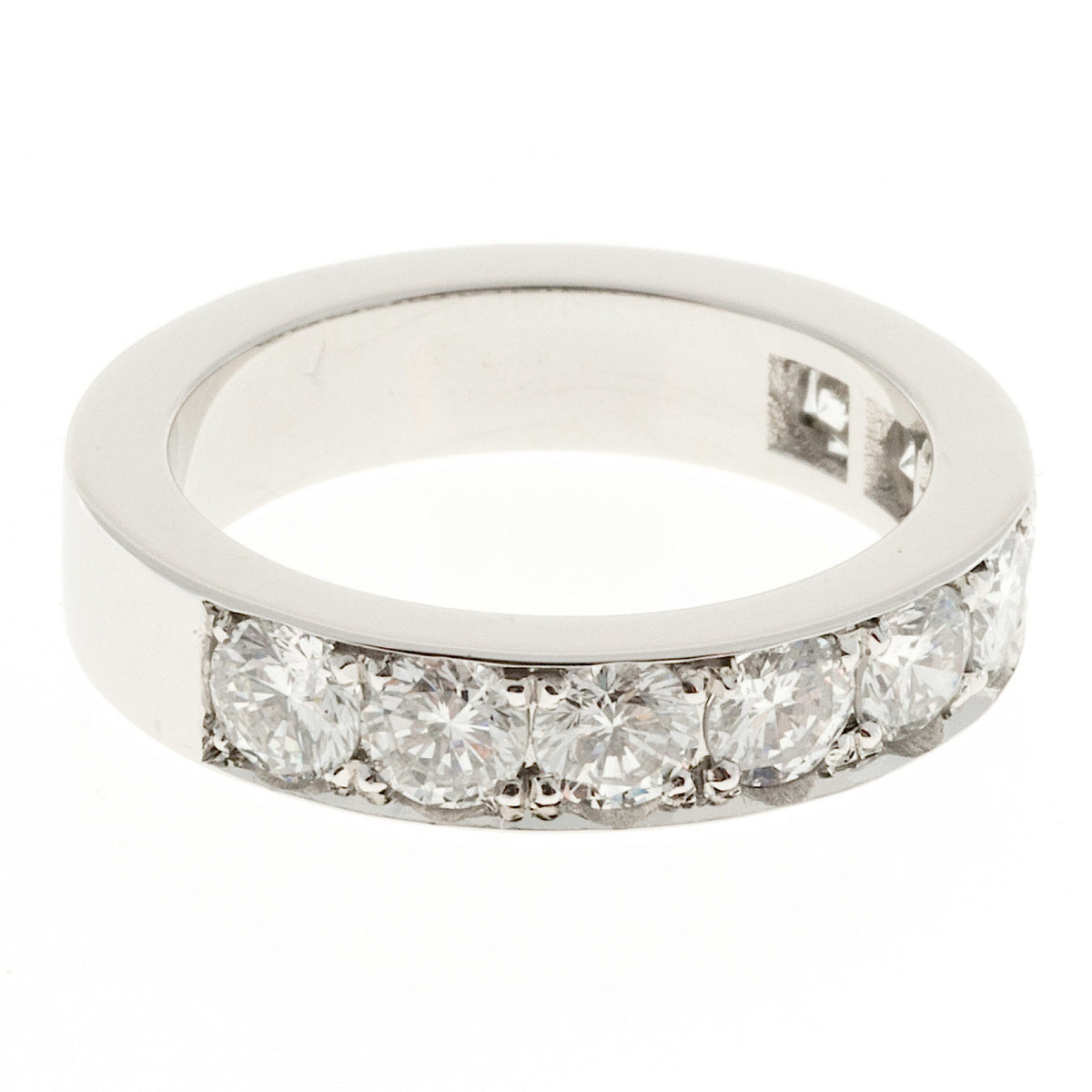 Peter Suchy 1.65ct Bead Set Solid Platinum Wedding Band Ring – image 7