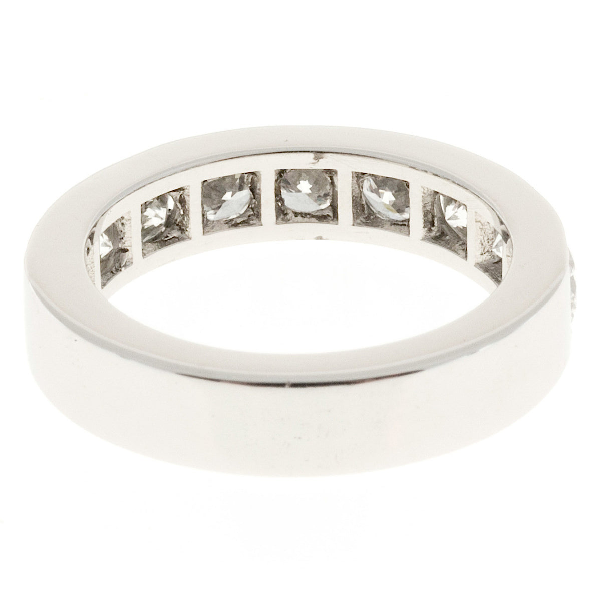 Peter Suchy 1.65ct Bead Set Solid Platinum Wedding Band Ring – image 9