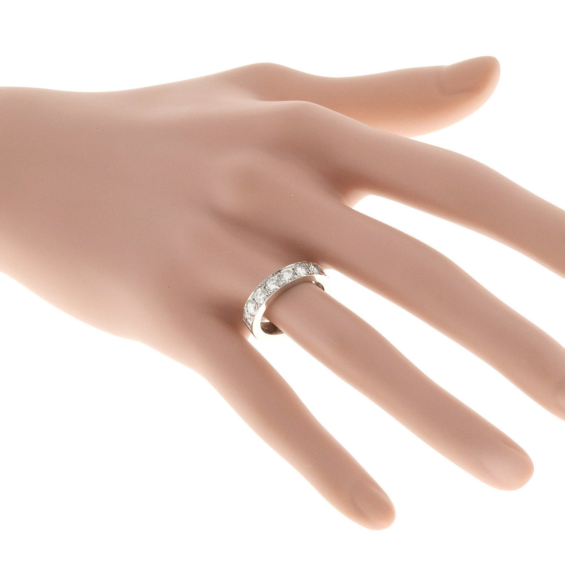 Peter Suchy 1.65ct Bead Set Solid Platinum Wedding Band Ring – image 10