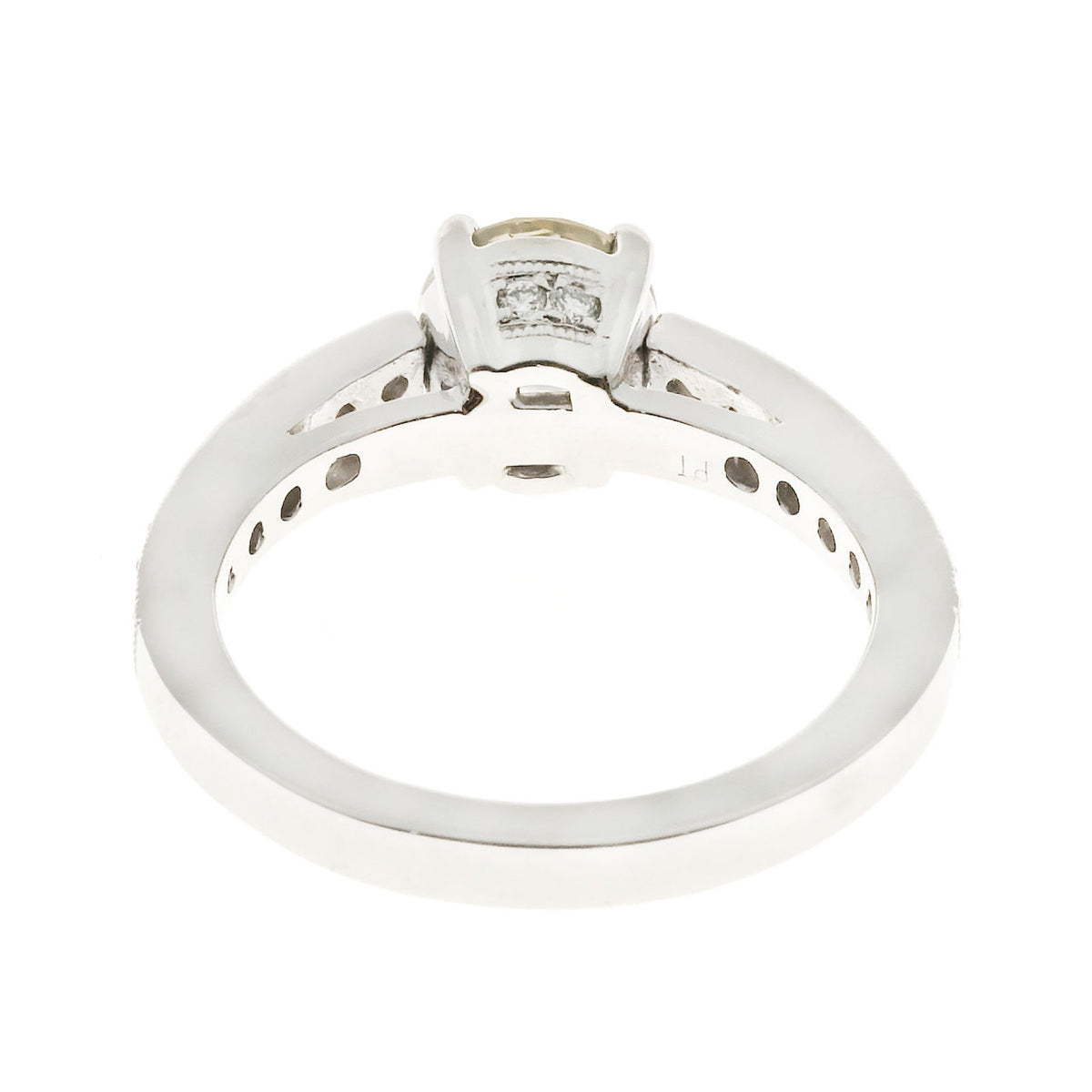 Peter Suchy Natural Brown Green Yellow Diamond Engagement Ring Platinum – image 8