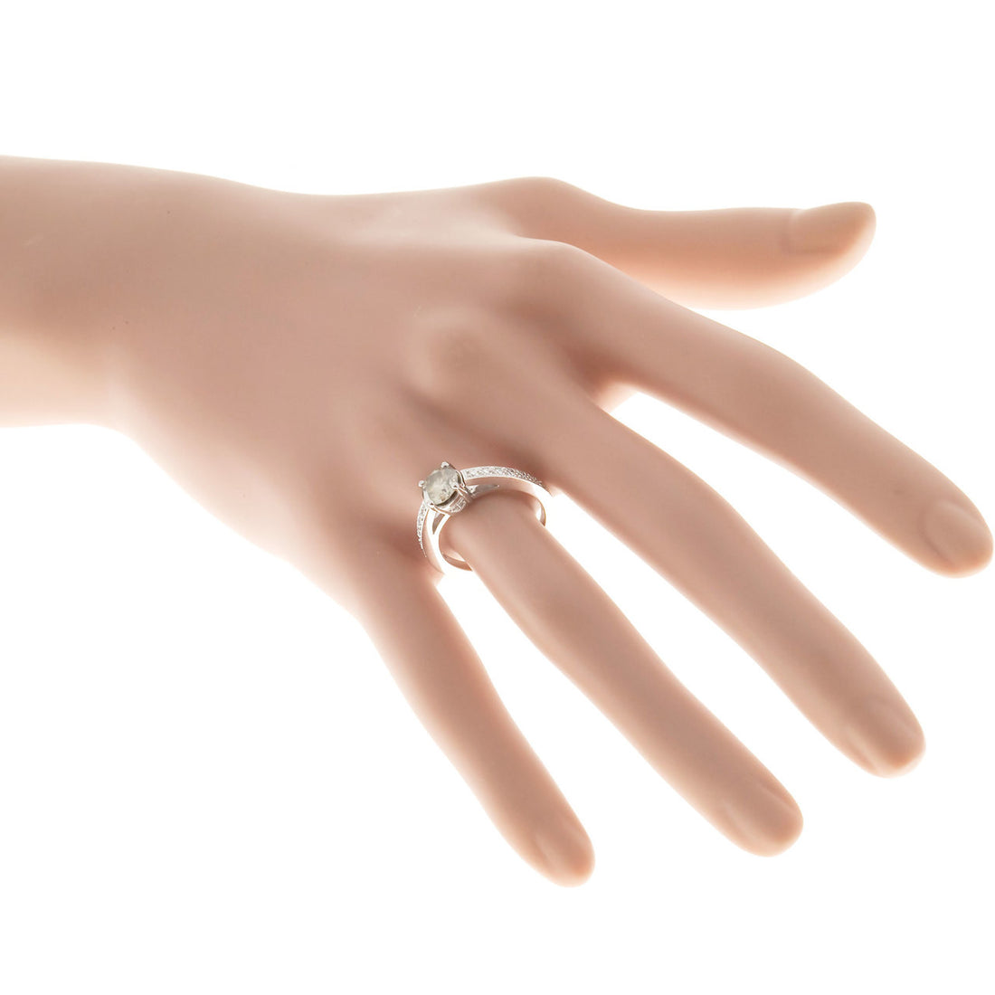 Peter Suchy Natural Brown Green Yellow Diamond Engagement Ring Platinum – image 9