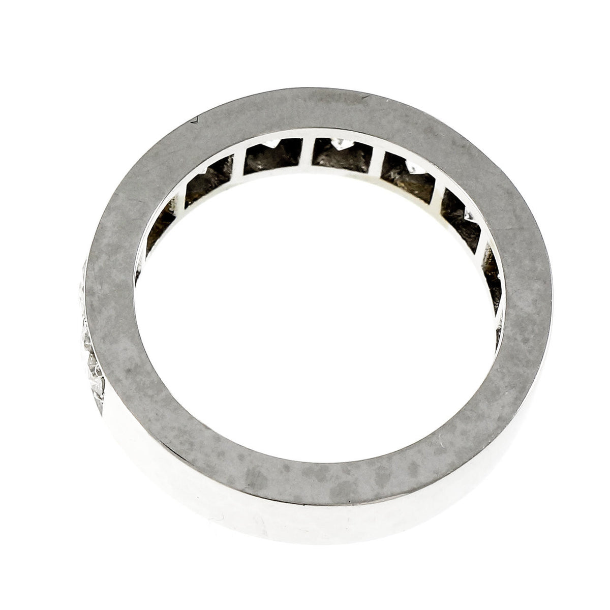 Peter Suchy Diamond Bead Set Wedding Band Ring Art Deco Inspired Platinum – image 5