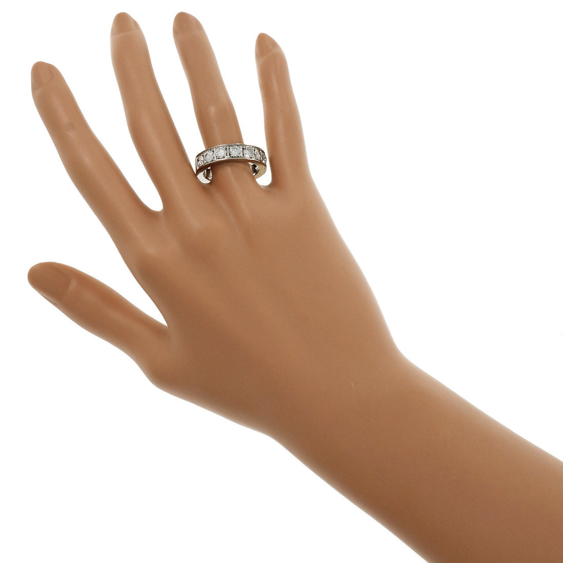 Peter Suchy Diamond Bead Set Wedding Band Ring Art Deco Inspired Platinum – image 9