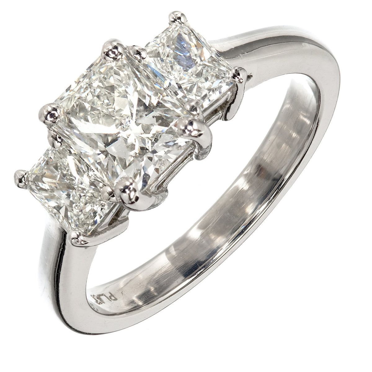 Peter Suchy GIA Certified 1.21 Carat Diamond Platinum Engagement