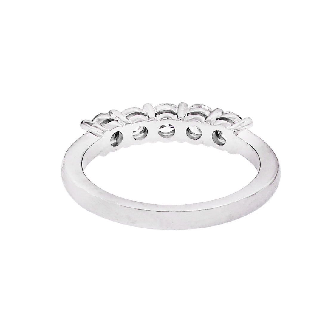Peter Suchy 5 Round Diamond Wedding Band Platinum Ring – image 4