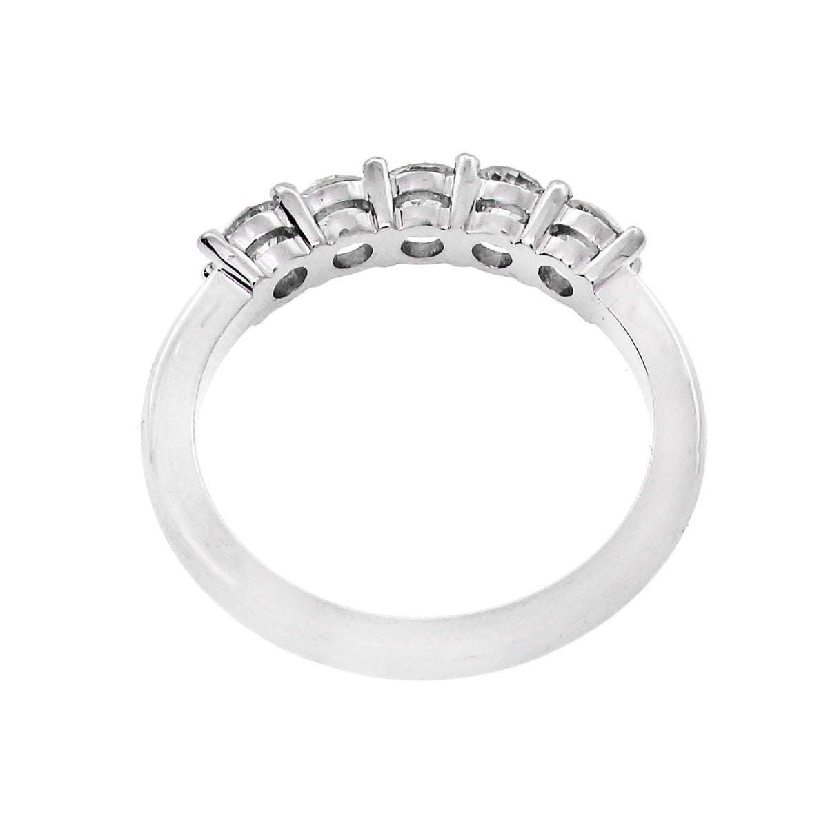 Peter Suchy 5 Round Diamond Wedding Band Platinum Ring – image 5