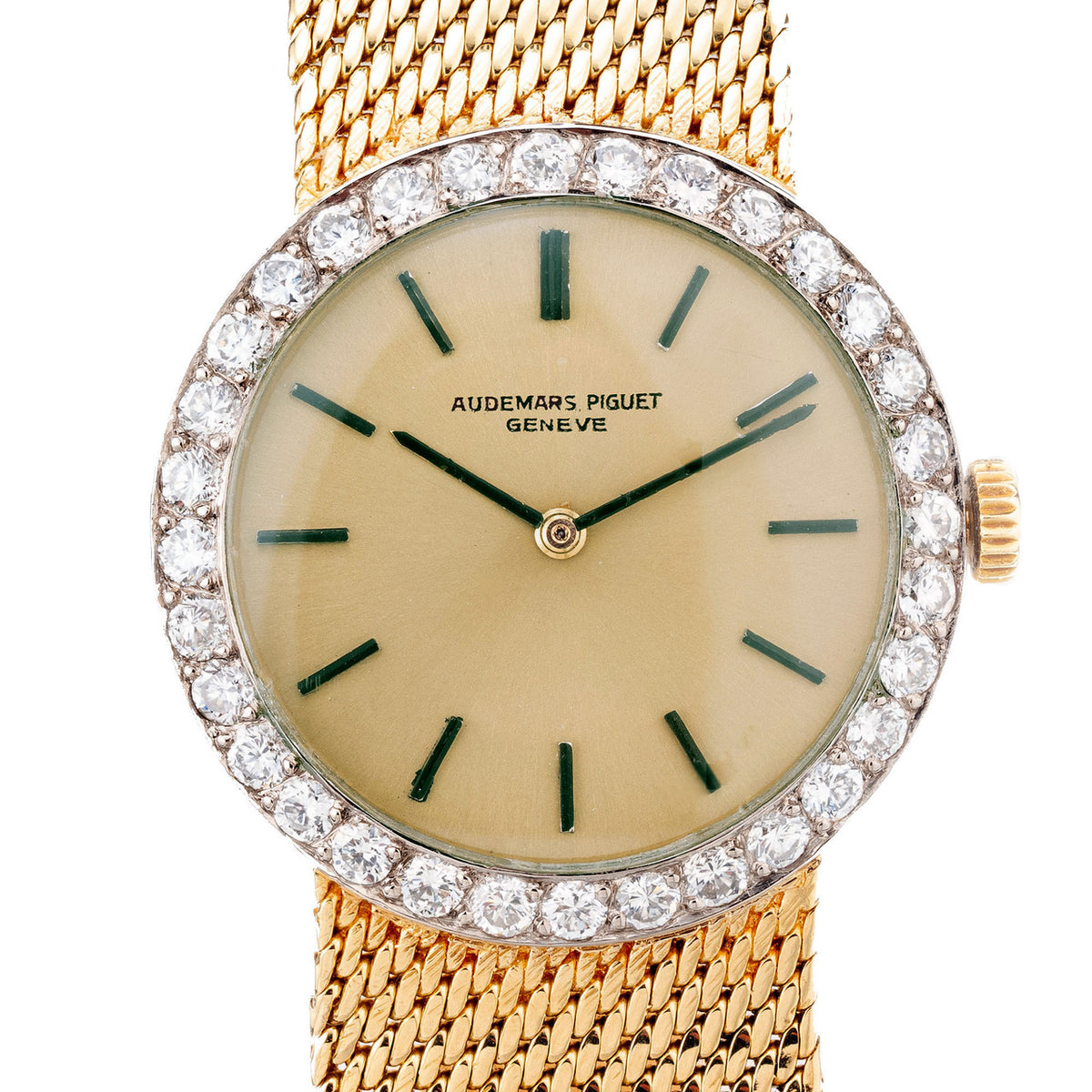 Audemars Piguet Gold Ladies Diamond Bezel Wristwatch – image 3
