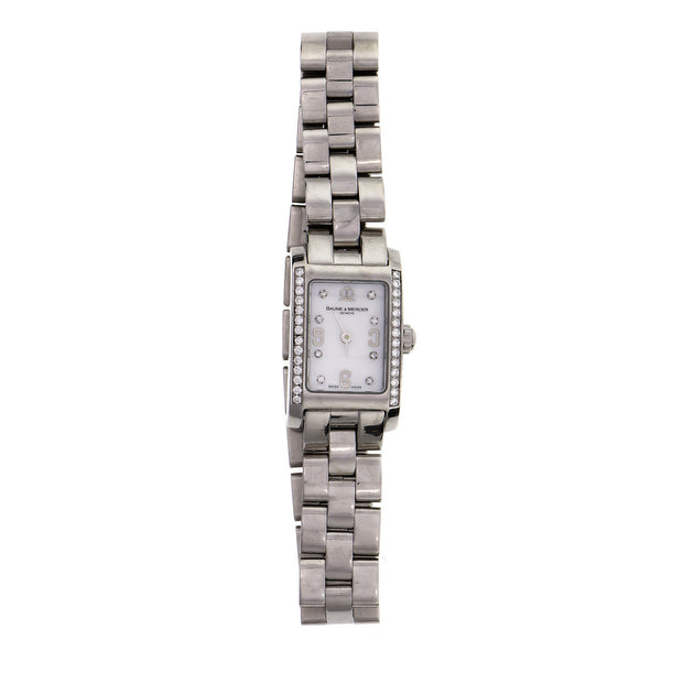 Baume & Mercier Ladies Hampton Diamond Steel Wrist Watch