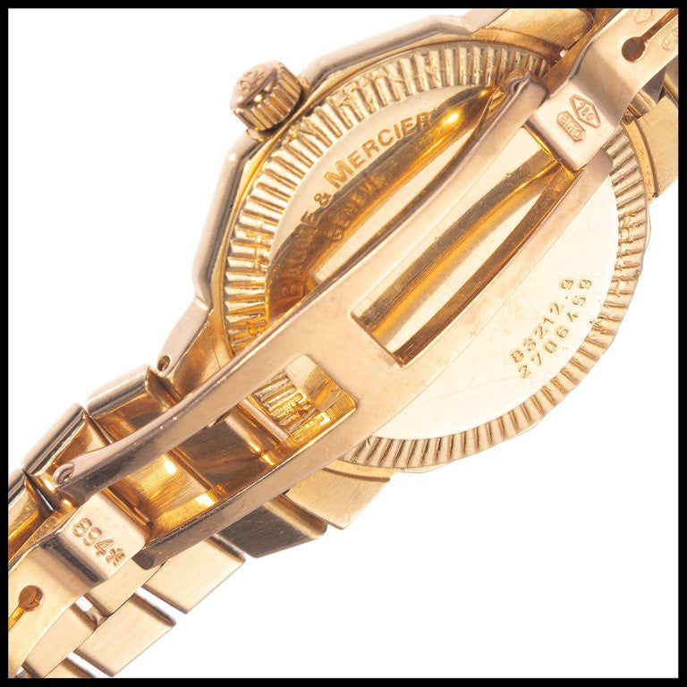 Baume &amp; Mercier Ladies Yellow Gold Riviera Quartz Wristwatch – image 4