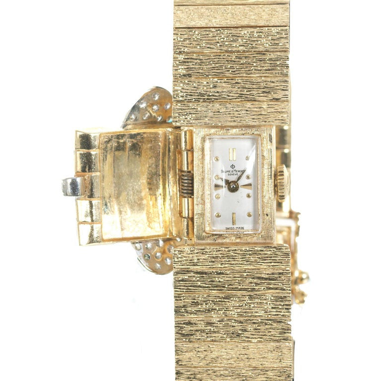 Baume + Mercier .75 Carat Diamond Yellow Gold Covered Ladies Wristwatch – image 2