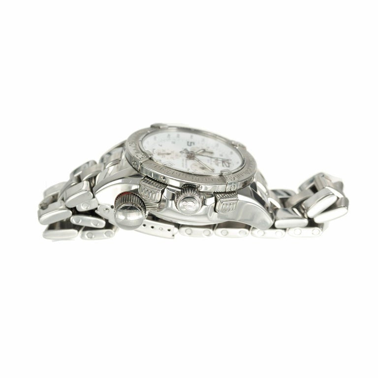 Breitling Stainless Steel Chronograph Date Emergency Beacon Wristwatch – image 4