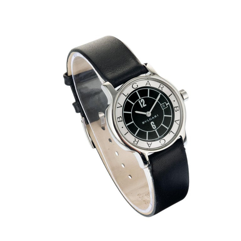 Bvlgari Stainless Steel Ladies Solotempo Wristwatch – image 3