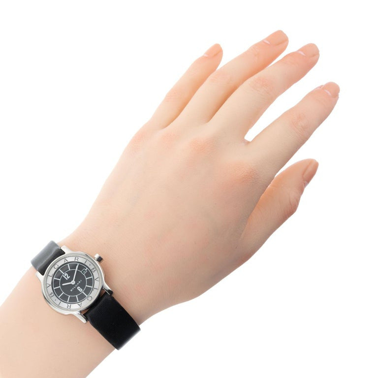 Bvlgari Stainless Steel Ladies Solotempo Wristwatch – image 8