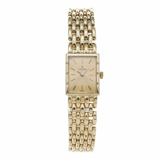 Concord Yellow Gold Ladies Seven Row Panther Wristwatch