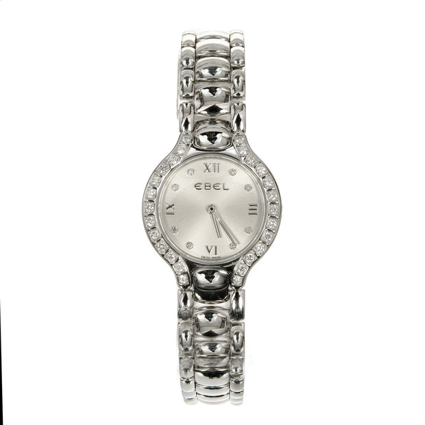 Ebel Beluga Ladies Stainless Diamond Bezel Dial Wristwatch