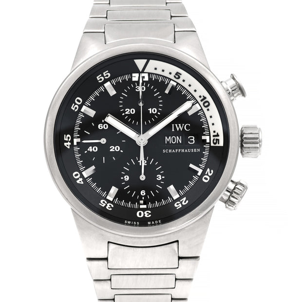 IWC International Watch Co Aquatimer Chronograph Automatic Stainless Wrist Watch