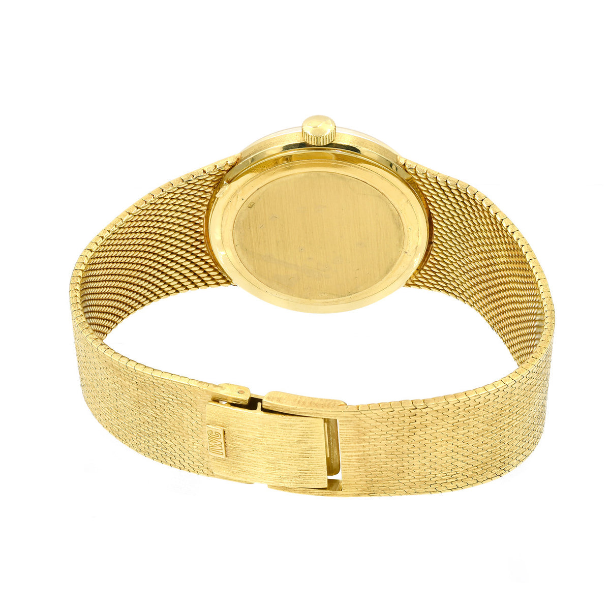 International Watch Co. Dress Wrist Watch 18k Gold Mesh Band – image 5