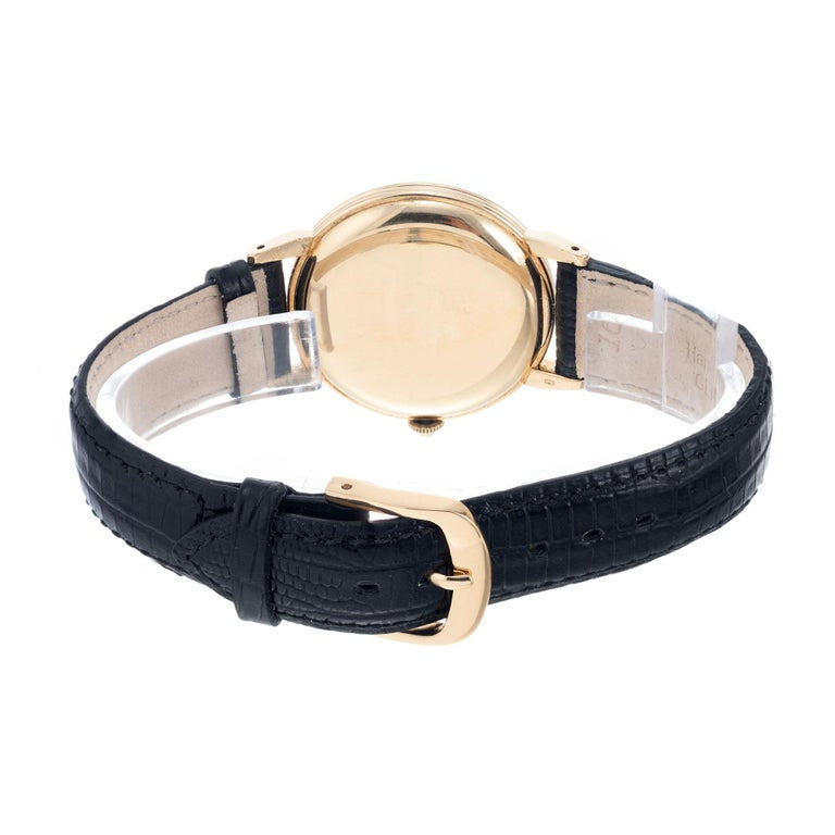 Movado Yellow Gold Manual Wind Men's Strap Wristwatch – image 4