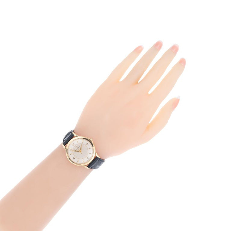 Movado Yellow Gold Manual Wind Men's Strap Wristwatch – image 5