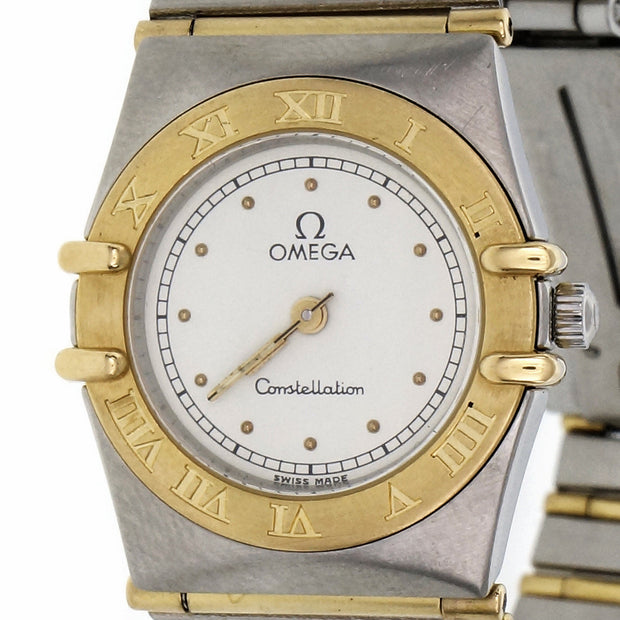 Ladies Two-Tone Yellow Gold Steel  Omega Ladies  Constellation Wristwatch Constellation