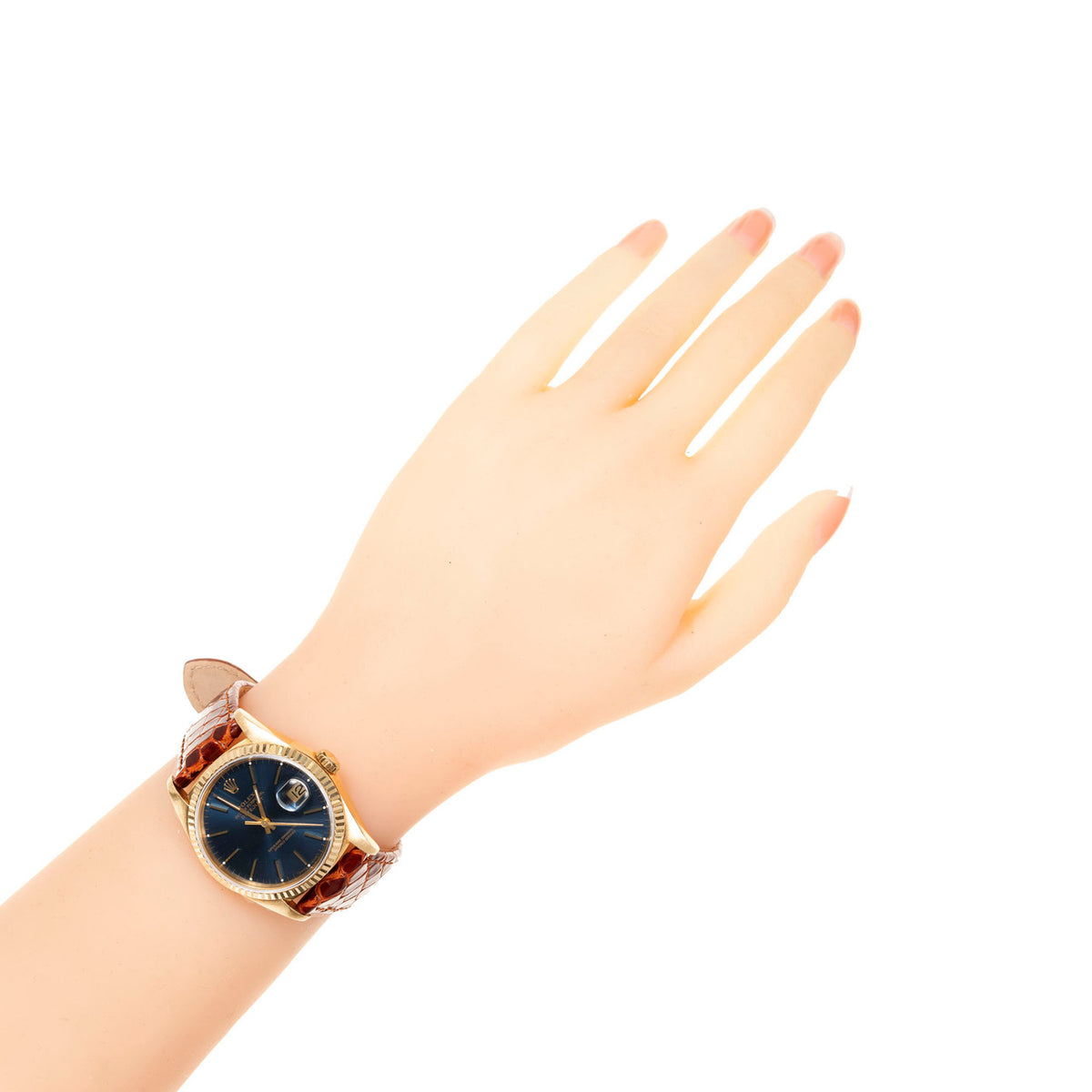 Rolex Datejust  Yellow Gold Blue Dial Wristwatch Ref 16238 – image 4