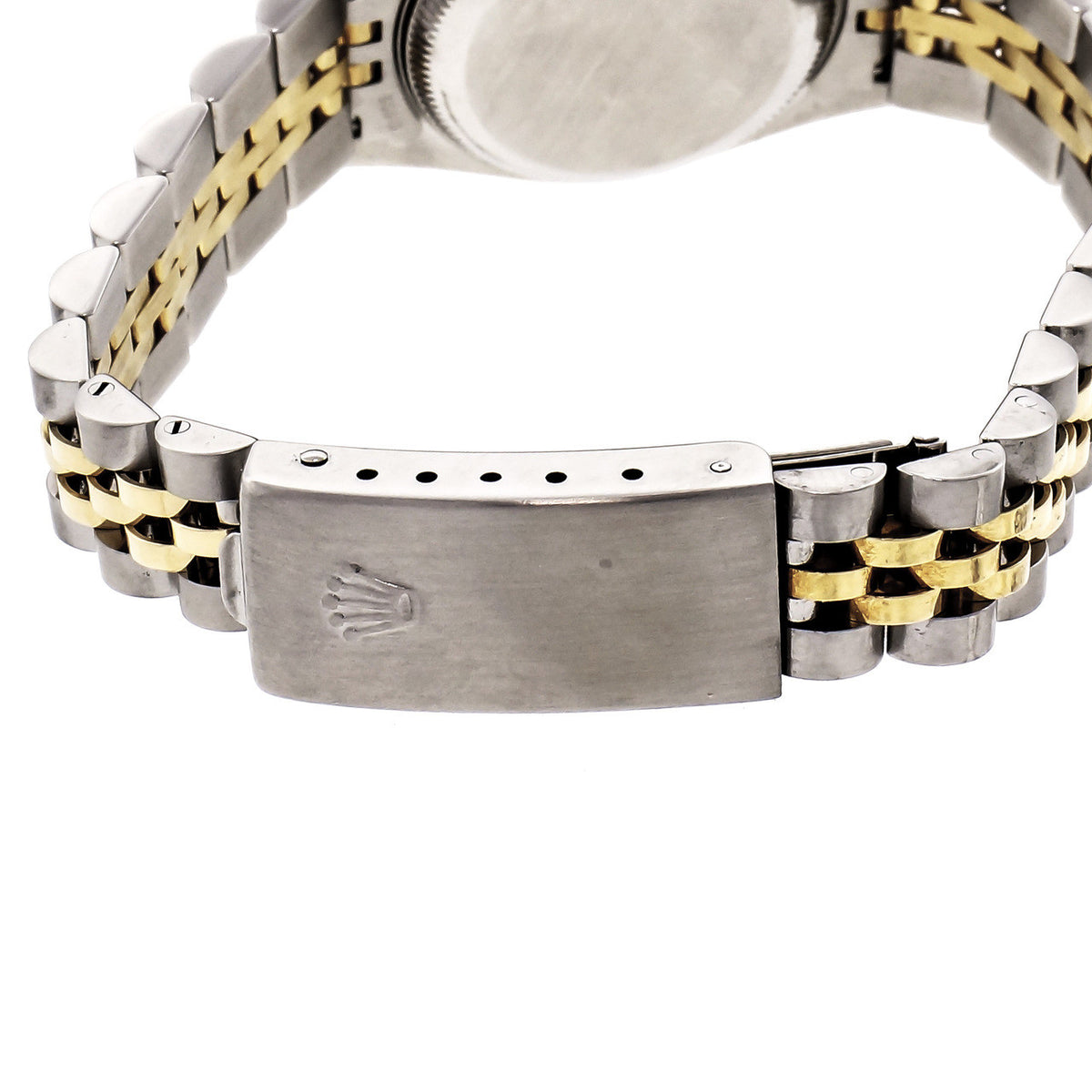 Ladies Rolex Datejust 18k Gold &amp; Steel 79173 Factory White Diamond Dial – image 5