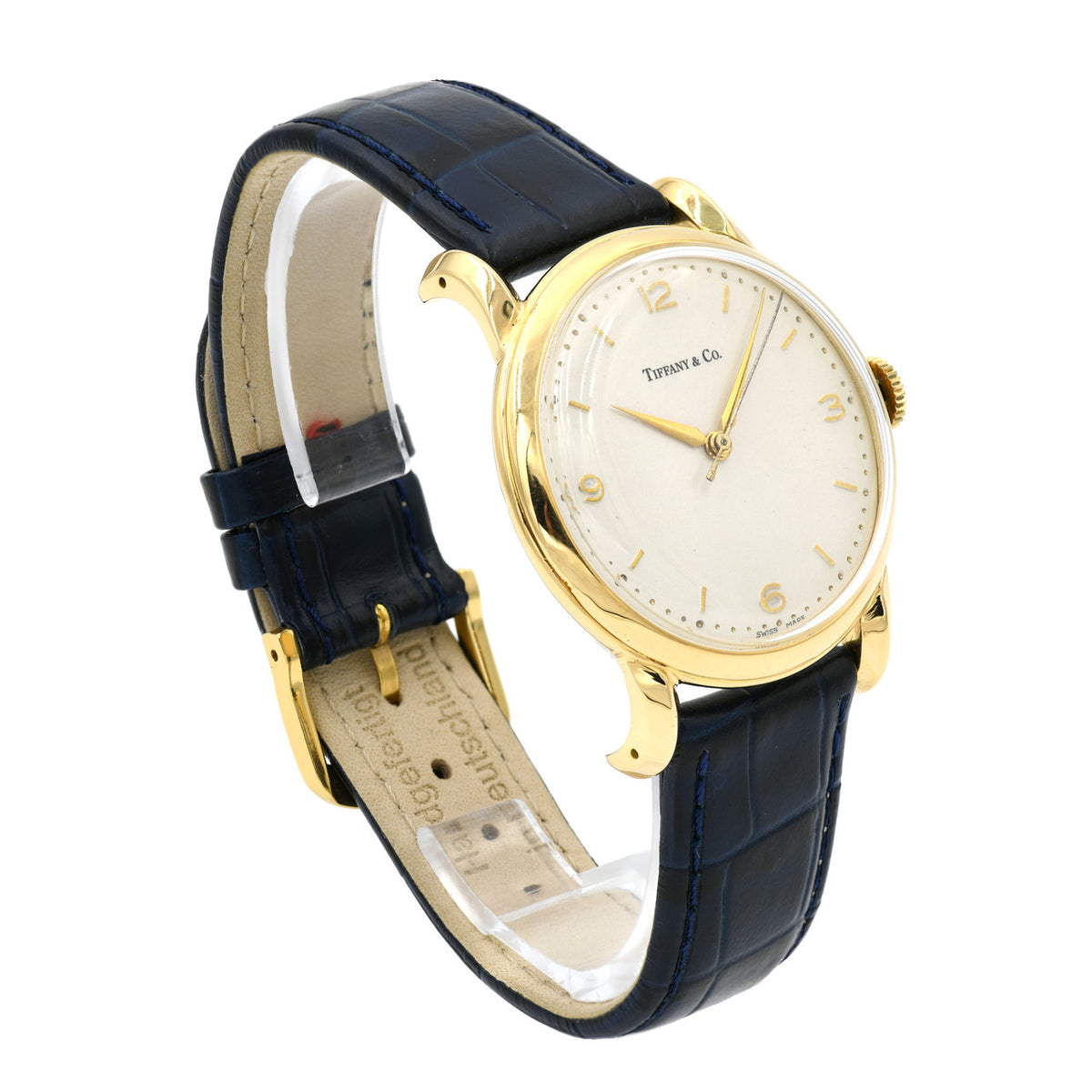 Vintage 1960 Tiffany &amp; Co IWC International Watch Co. Fancy Lug Wrist Watch 18k – image 3