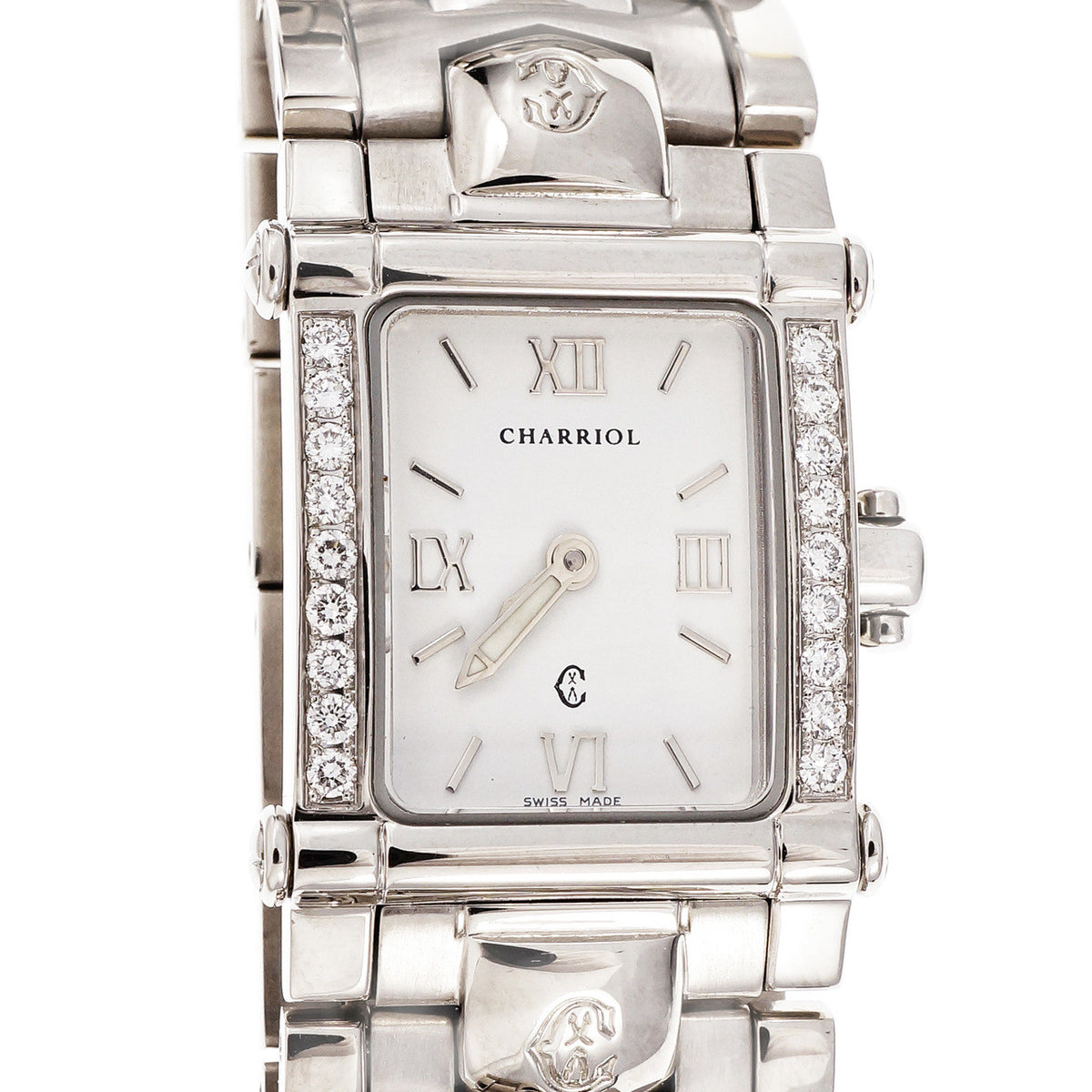 Ladies Charriol Watch With White Dial & Diamonds – image 3