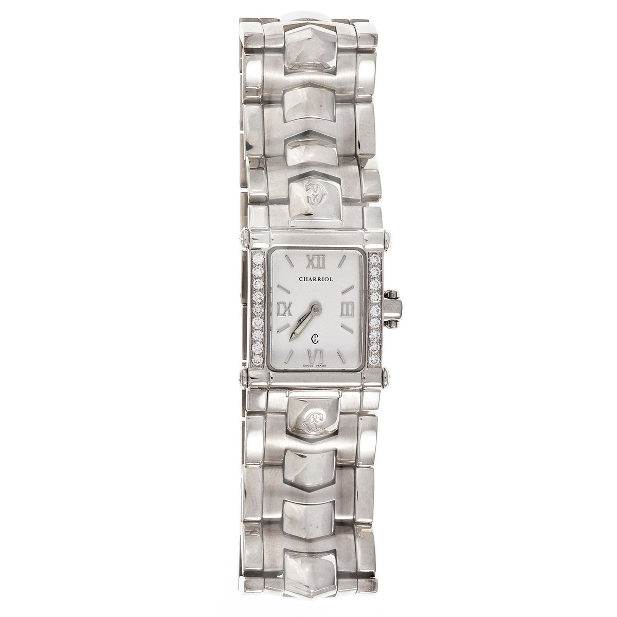 Ladies Charriol Watch With White Dial & Diamonds – image 2