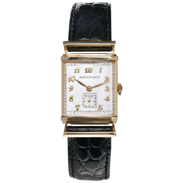 Tiffany & Co. Yellow Gold Men’s Hooded Wristwatch