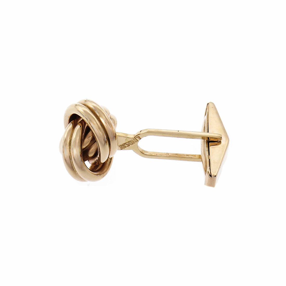 Lindsay Knot Cufflinks 14k Yellow Gold – image 3