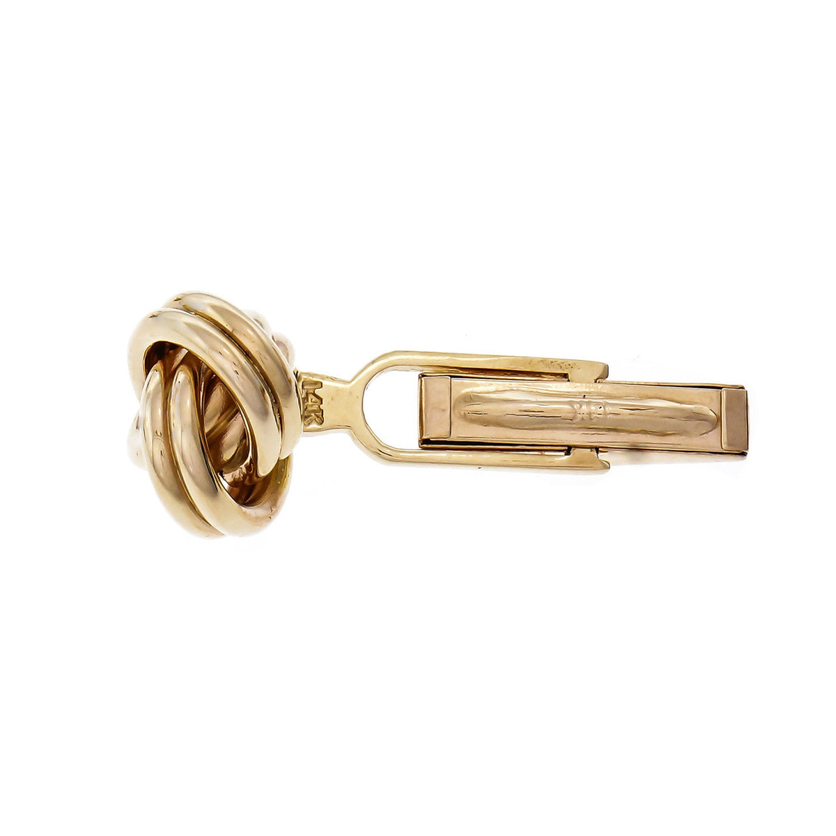 Lindsay Knot Cufflinks 14k Yellow Gold – image 4