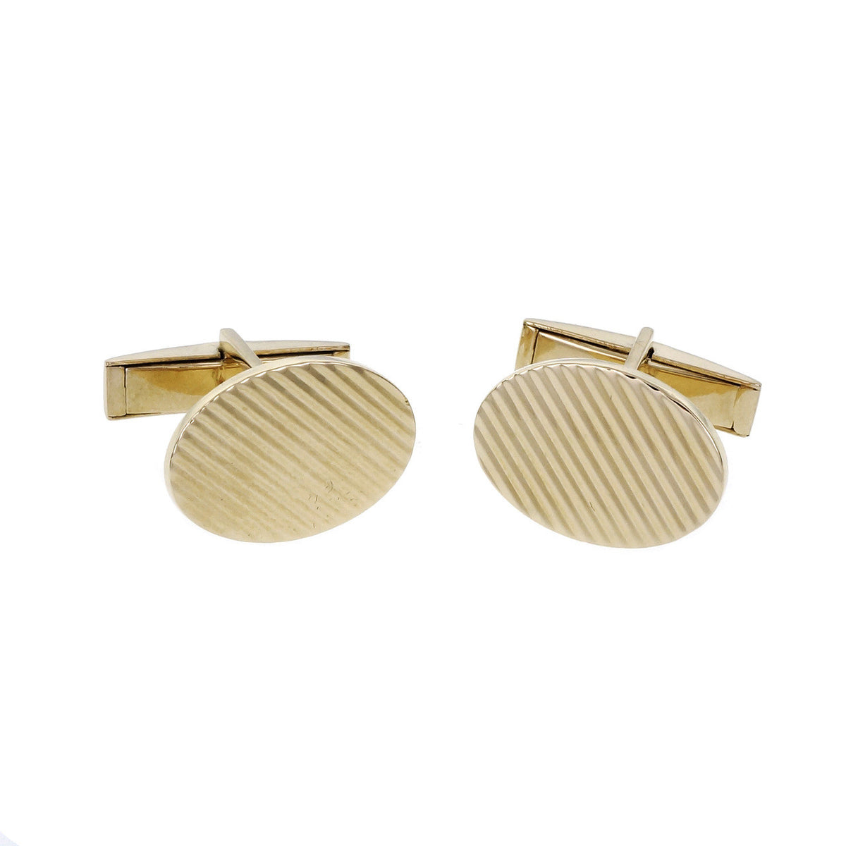 Vintage 1960 Larter & Sons Cufflinks 14k Yellow Gold