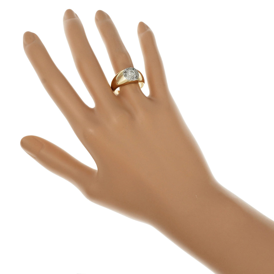 Men’s Estate Diamond Ring Old European Cut 14k Gold Platinum – image 6
