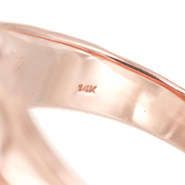 Peter Suchy Rose Gold Antique Inspired Men's Signet Ring – image 7