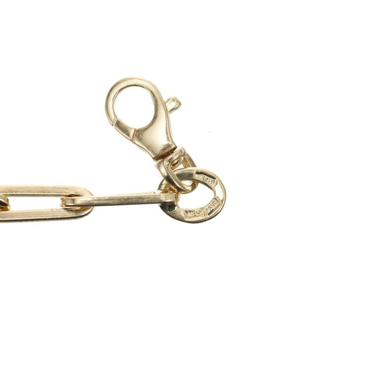 14k Yellow Gold Paper Clip Link Necklace – image 4