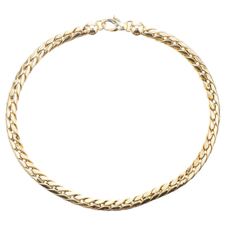 1960s Balestra Italian Yellow Gold Necklace