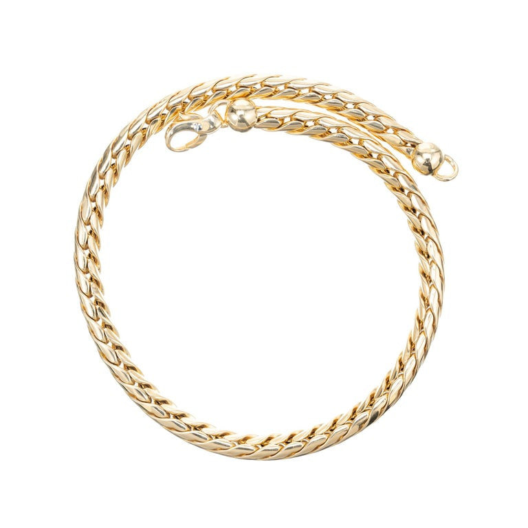 1960s Balestra Italian Yellow Gold Necklace – image 3