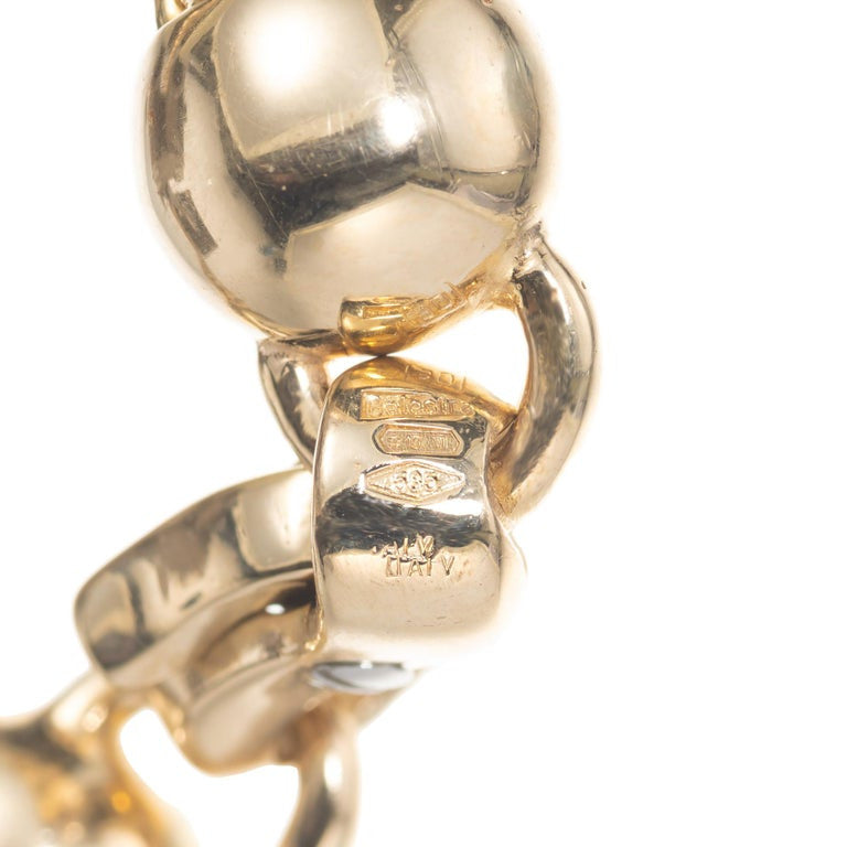 1960s Balestra Italian Yellow Gold Necklace – image 4
