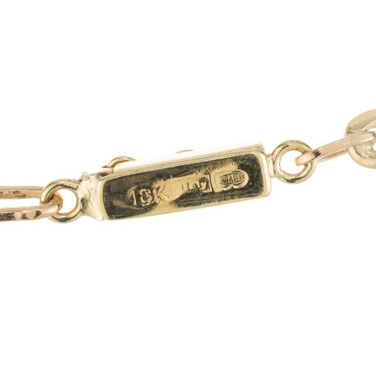18k Two Tone Gold Solid Link Unisex Necklace – image 5