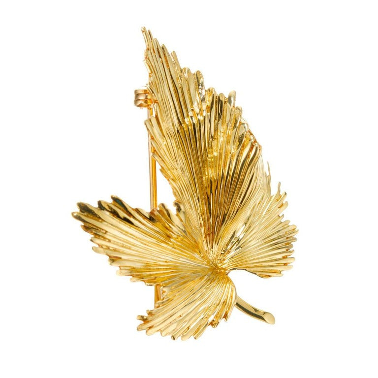 Tiffany & Co Yellow Gold Leaf Brooch – image 3
