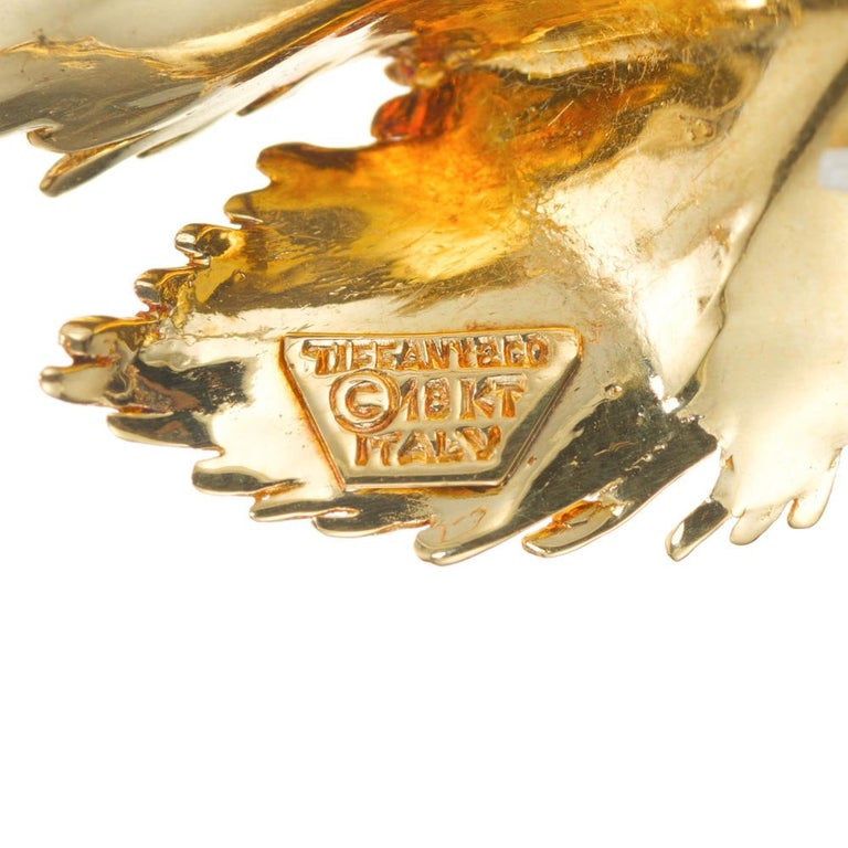 Tiffany & Co Yellow Gold Leaf Brooch – image 5